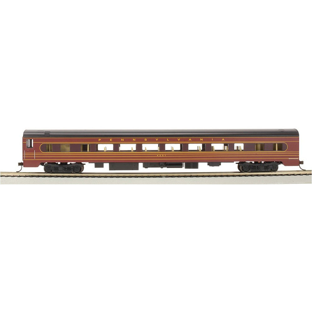Bachmann, 14212, HO Scale, 85' Smooth Side Coach Car with Lighting, Pennsylvania Railroad, #4251