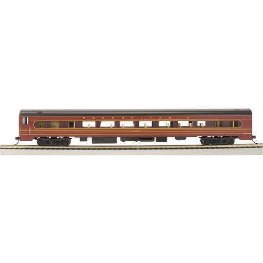 Bachmann, 14212, HO Scale, 85' Smooth Side Coach Car with Lighting, Pennsylvania Railroad, #4251