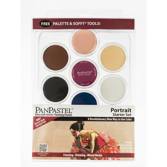 PanPastel, 30073, Portrait Starter Kit, (7 Colors), Includes Sofft Tools