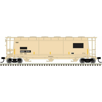 Atlas Master Line HO 20005767 3-Bay Cylindrical Hopper, Rail Logistics #5124