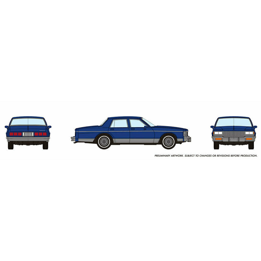 Rapido, HO Scale, 800003, Chevrolet Caprice Sedan, Dark Blue