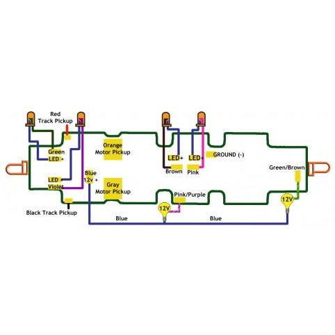 Train Control Systems, 1332, K0D8-A, Decoder, Kato, P42 Genesis