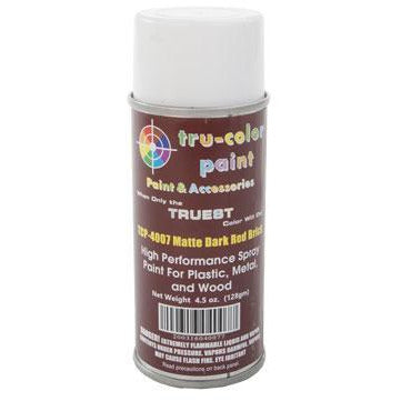 Tru-Color Paint, TCP-4007, Spray Paint, Matt Dark Red Brick, 4.5 oz