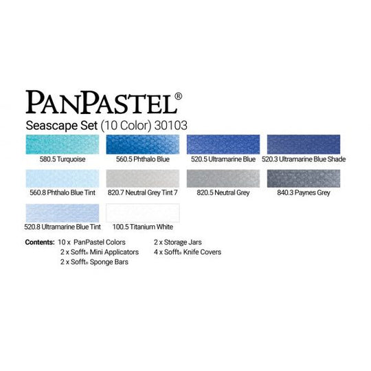 PanPastel, 30103, Seascape (10 Colors), Plus Sofft Tools