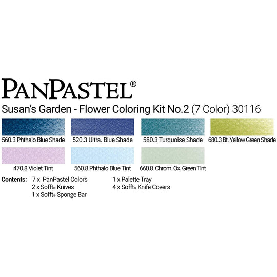 PanPastel, 30116, Susan Tierney Cockburn Flower Kit 2, 7 Colors