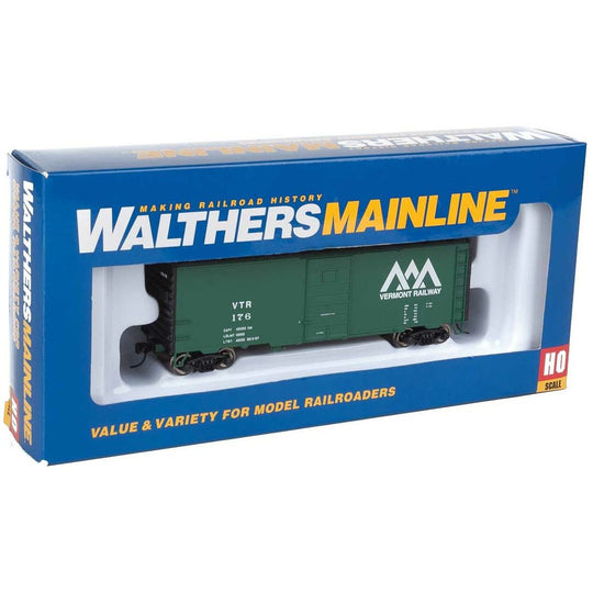 Walthers Mainline, HO Scale, 910-1436, 40' PS-1 Box Car, Vermont Railway , #176