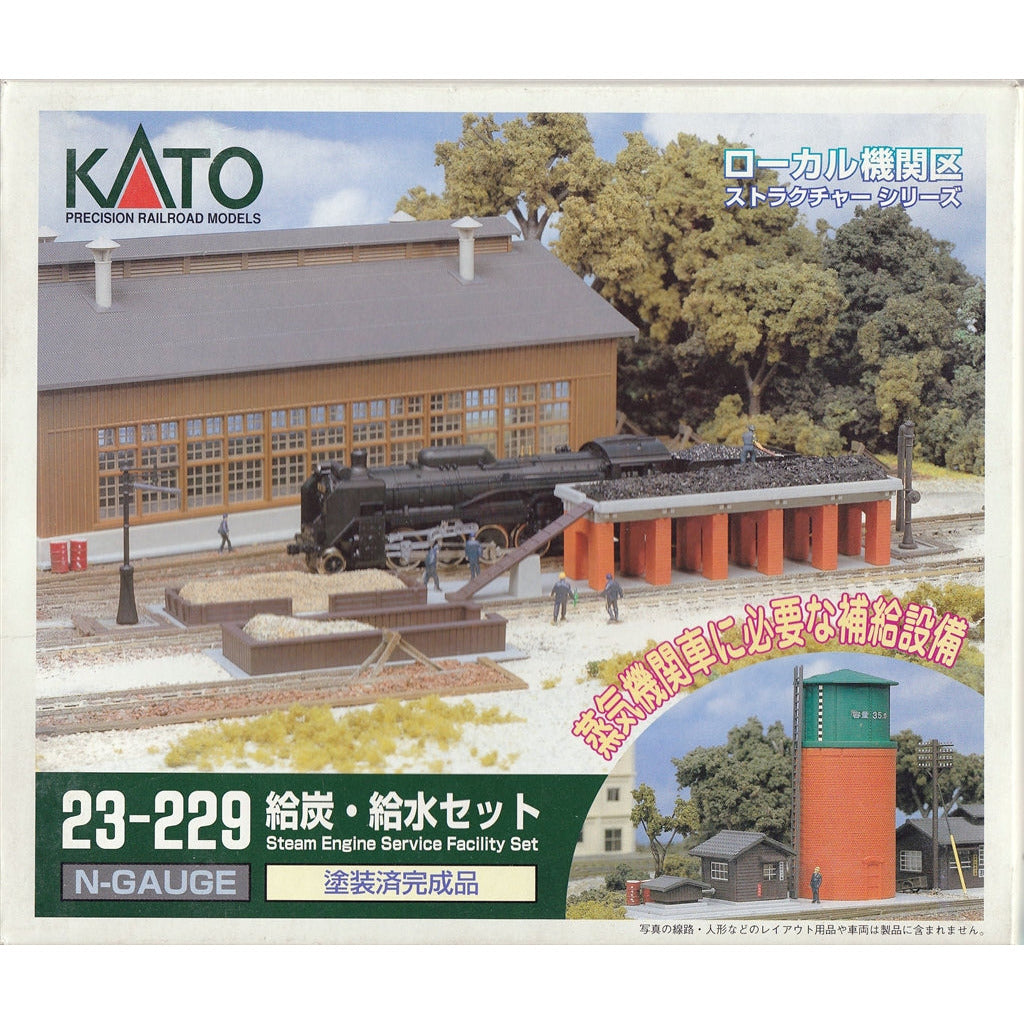 Kato, N Scale, 23-229, Steam Engine Service Facility, (Built-Up)