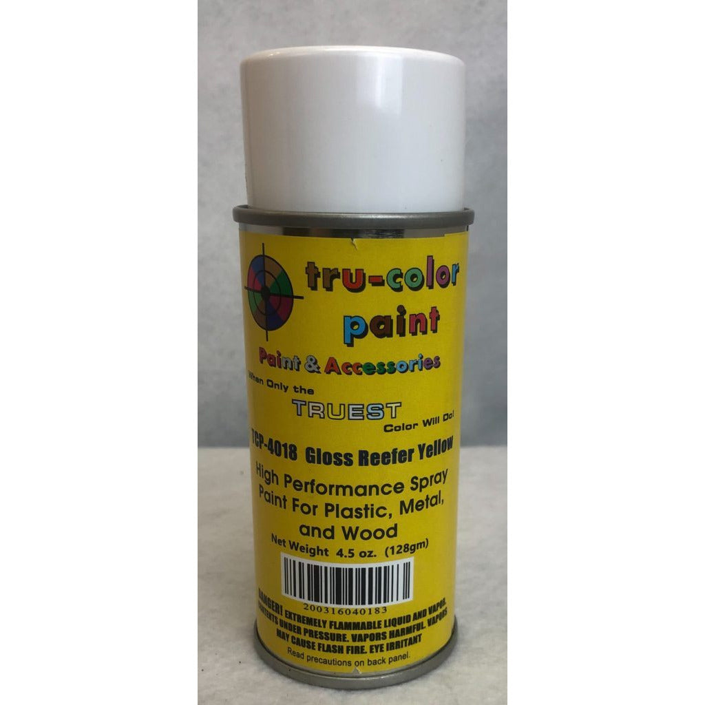 Tru-Color Paint, TCP-4018, Spray Paint, Gloss Reefer Yellow, 4.5 oz