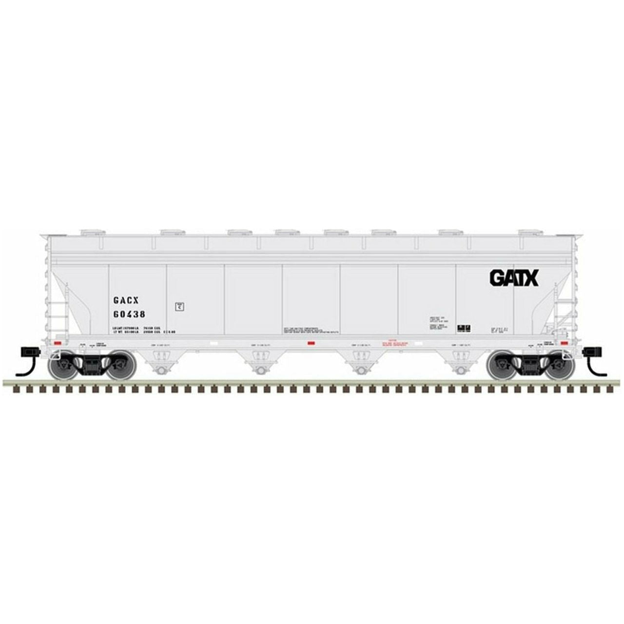 Atlas Master Line HO 20006393 ACF 5250 Covered Hopper, General American #60438