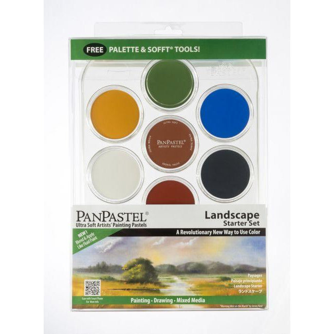 PanPastel, 30072, Landscape Starter Kit, (7 Colors), Includes Sofft Tools