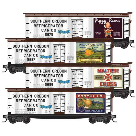 Micro Trains Line, N Scale, 99321384,40' Double-Sheathed Wood Reefer, Medford, Talent & Lakecreek/S. Oregon