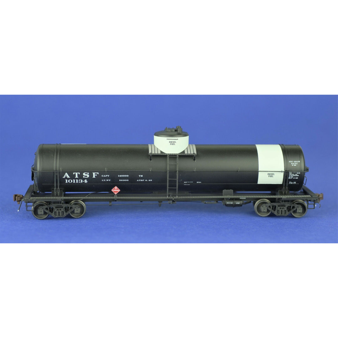 American Limited, HO Scale, 1845, GATC Welded Tank Car, Santa Fe, #101134