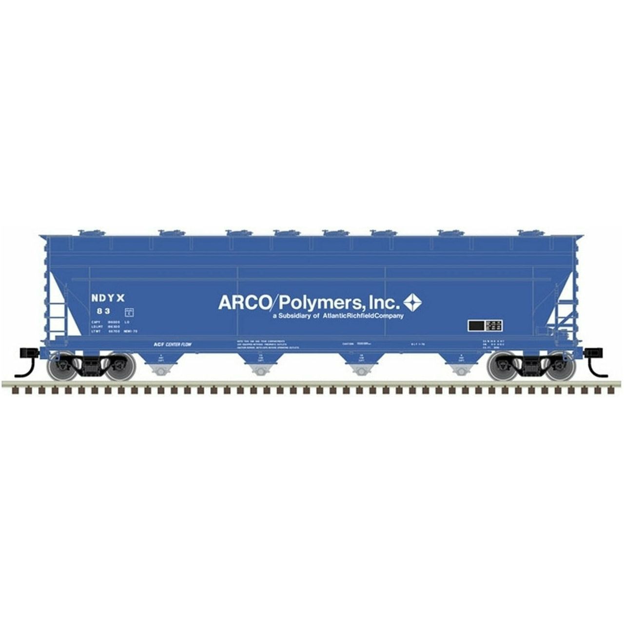 Atlas Master Line HO 20006379 ACF 5250 Covered Hopper, Arco Polymers #83
