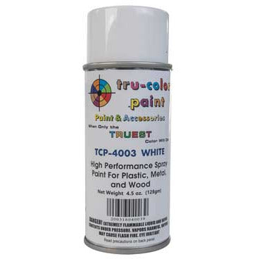 Tru-Color Paint, TCP-4003, Spray Paint, White, 4.5 oz