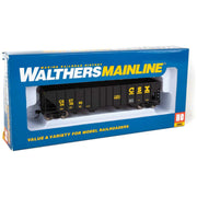 Walthers Mainline, HO Scale, 910-1987, 50' 100-Ton 4-Bay Hopper, CSX, #345840