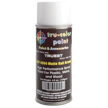 Tru-Color Paint, TCP-4004, Spray Paint, Matte Rail Brown, 4.5 oz