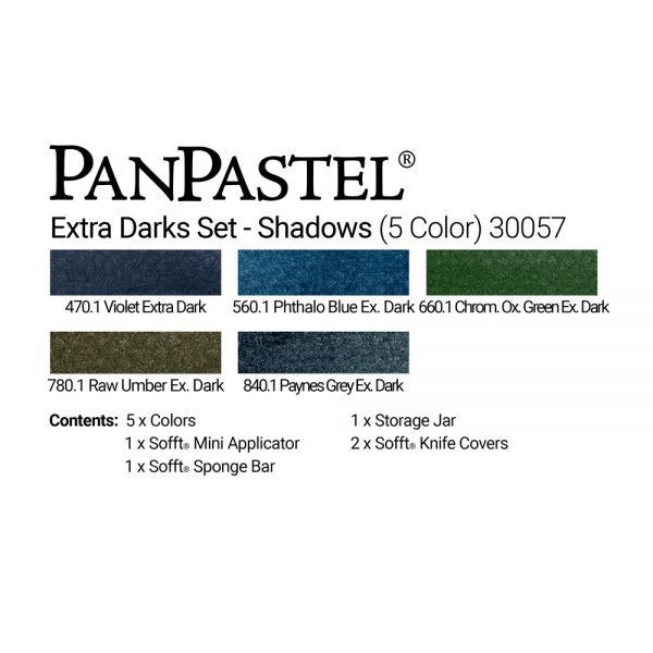 PanPastel, 30057, Shadows, 5 Color Set, + Sofft Tools