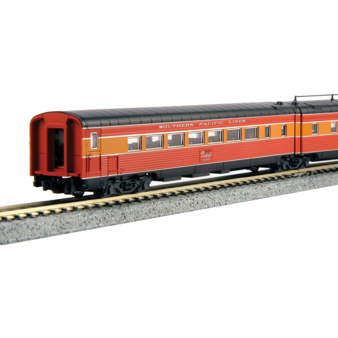 Kato, N Scale, 106-6310, Southern Pacific, Morning Daylight Articulated Chair 2 Car Set