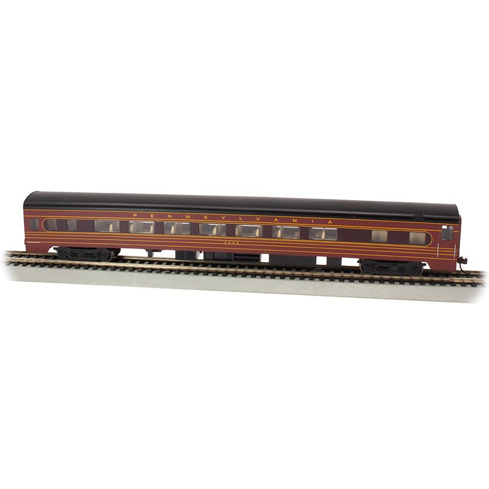 Bachmann, 14211, HO Scale, 85' Smooth Side Coach Car with Lighting, Pennsylvania Railroad, #4244