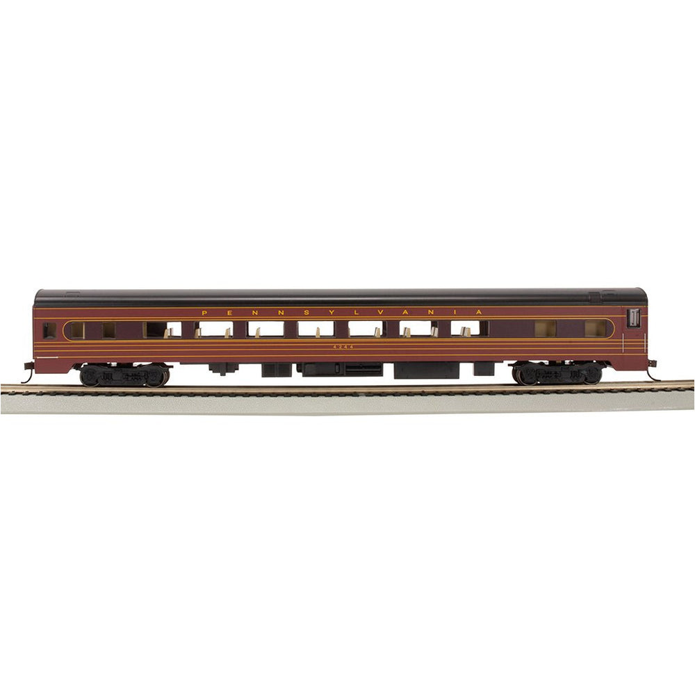 Bachmann, 14211, HO Scale, 85' Smooth Side Coach Car with Lighting, Pennsylvania Railroad, #4244
