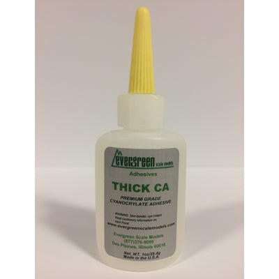 Evergreen, CA Adhesive, Thick CA (Cyanoacrylate Adhesive), 1 Ounce