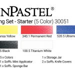 PanPastel, 30051, Starter Set - Painting, 5 Color Set, + Sofft Tools