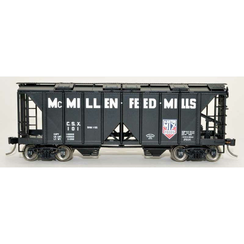 Bowser, HO Scale, 42761, 70-Ton 2-Bay Covered Hopper, McMillen Feed, #109
