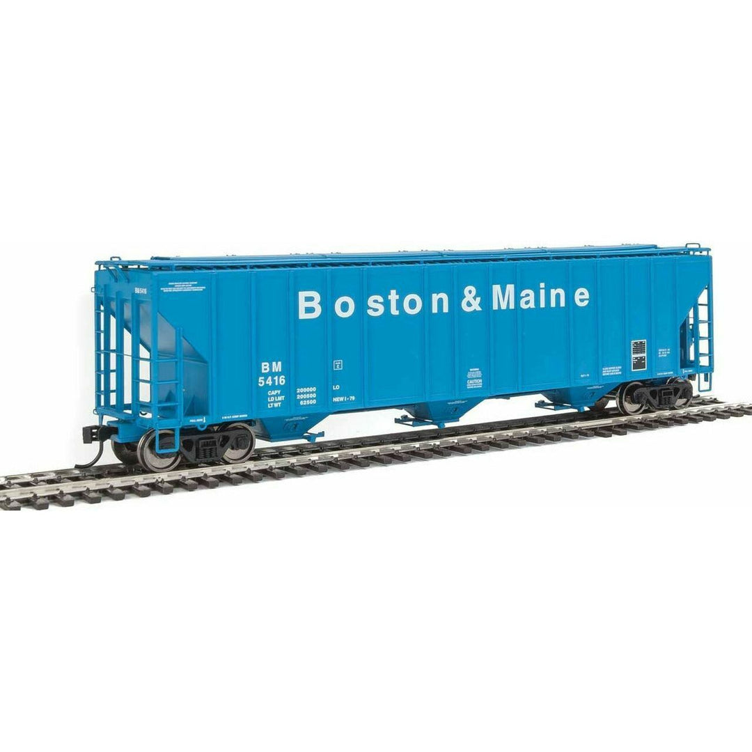 Walthers Proto HO 920-106157 55' Evans 4780 3-Bay Covered Hopper, Boston and Maine #5416