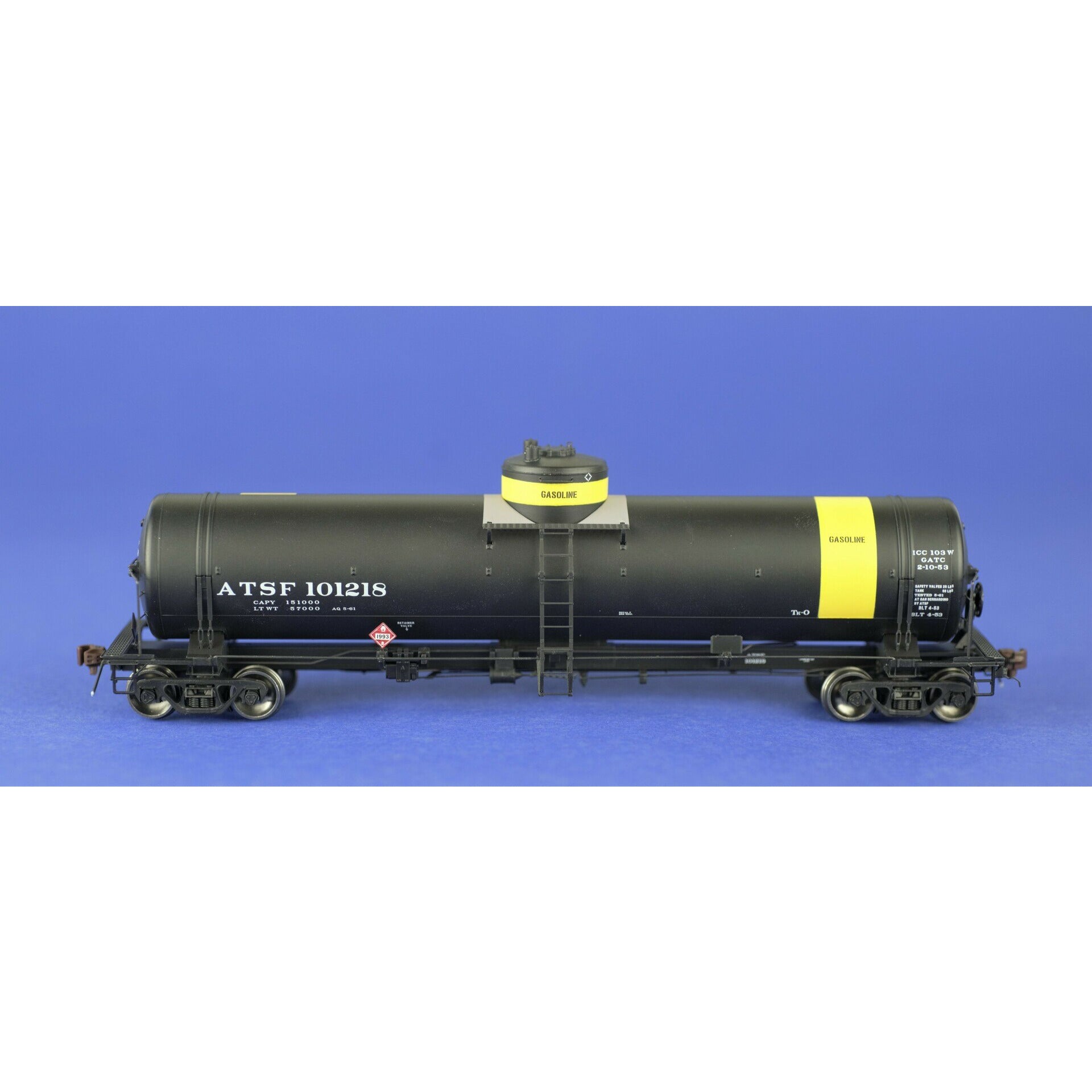 American Limited, HO Scale, 1844, GATC Welded Tank Car, Santa Fe, #101218