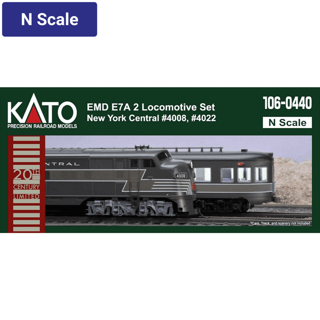 Kato, N Scale, 106-0440, E7 A/A Diesel Set, New York Central, #4008/4022