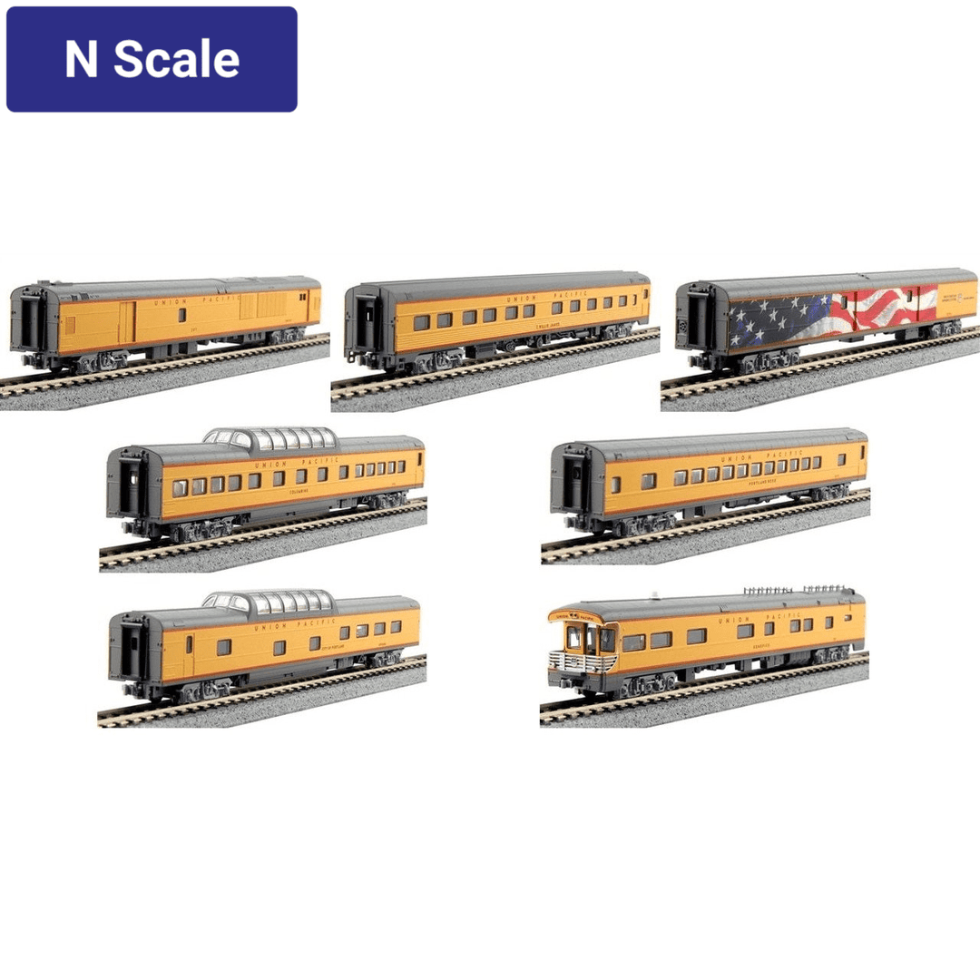Kato, N Scale, 106086, Excursion Train 7-Car Set, Union Pacific