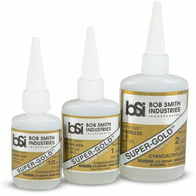 Bob Smith Industries, BSI-122, Super Gold, Super Thin, Odorless Foam Safe CA Glue, 1 oz
