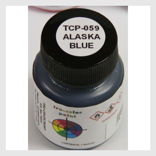 Tru-Color Paint, TCP-059, Airbrush Ready, Alaska Railroad Blue, 1 oz ...
