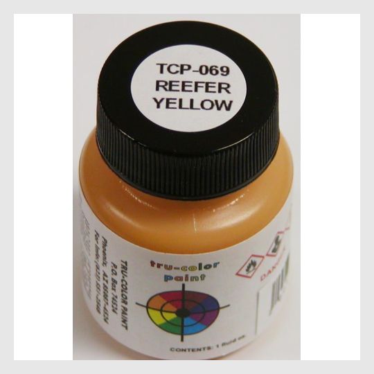 Tru-Color Paint, TCP-069, Airbrush Ready, Reefer Yellow, 1 oz – RJ's Trains